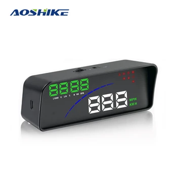 

AOSHIKE Car HUD Head Up Display OBD2 II EUOBD Overspeed Warning System Projector Windshield Auto Electronic Support Dropship