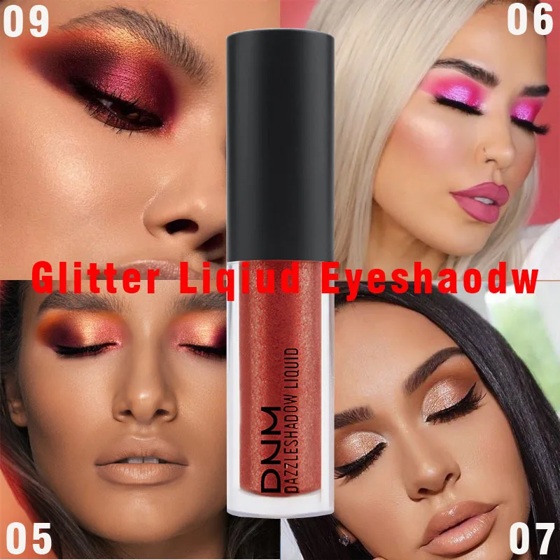 Lasting Waterproof Colorful Shadow Glitter Liquid Eyeshadow Makeup 10 Colors Shimmer Shining Eye Festival Make Up |