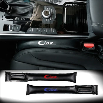 

For Suzuki Ciaz 2pcs PU Leather Fillers Spacer Filler Slot Plug Car Seat Gap Pad Car Accessories