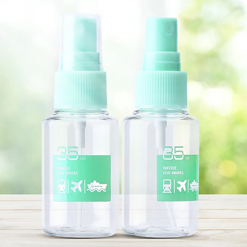 

1PCS Green Travel Transparent Plastic Perfume Atomizer Empty Spray Refillable Bottle Easy To Carry