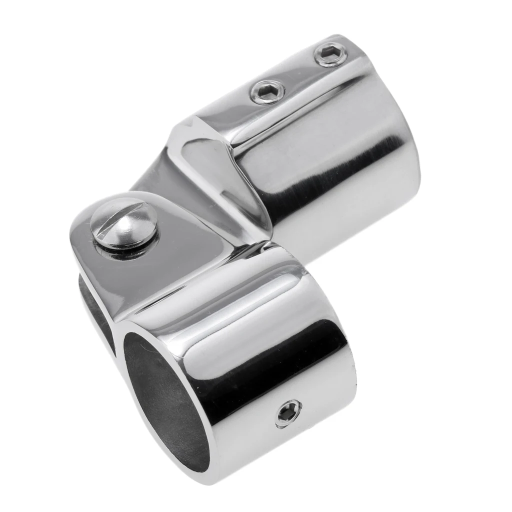 Marine Boat Awning Hand Rail Fitting 1 Inch (25mm) Elbow, 316 Stainless
