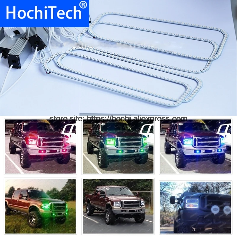 HochiTech с несколькими цветами RGB Цвет светодиодный Ангельские глазки гало кольца