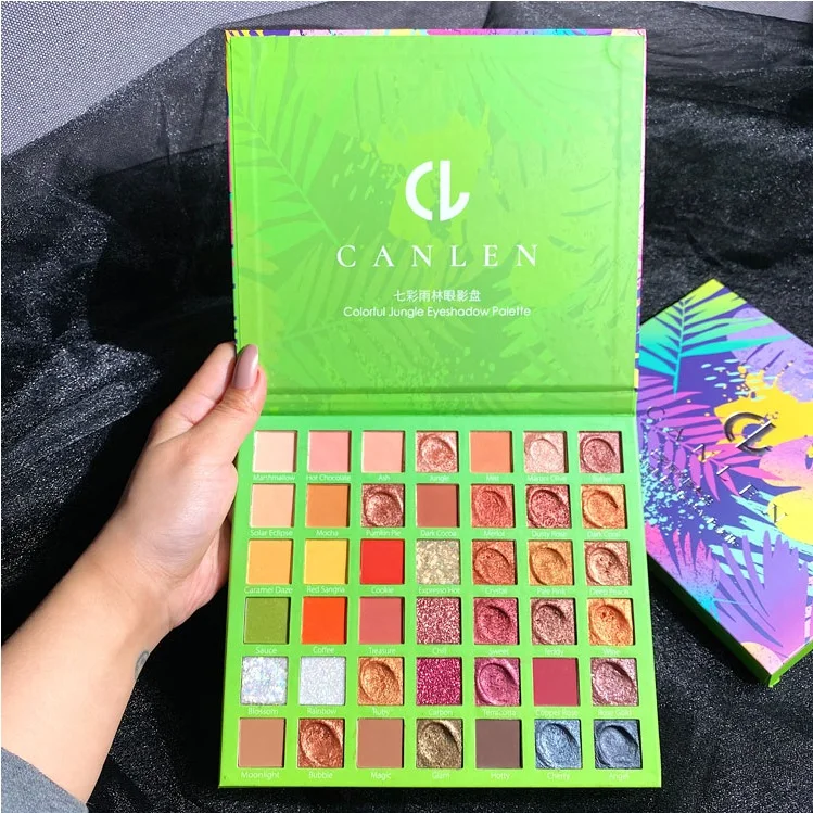 

42 Color Nude Eyeshadow Pallete Matte Glitter Shimmer Eyeshadow Palette Diamond Metallic Shiny Pigmente Makeup Palette Cosmetics