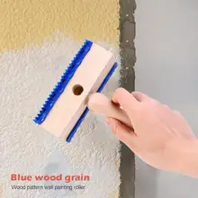 Узор тиснение краски деревянная ручка резиновый валик мягкая резиновая деревянная краска для рисования стены кисти для офиса дома украшения стены