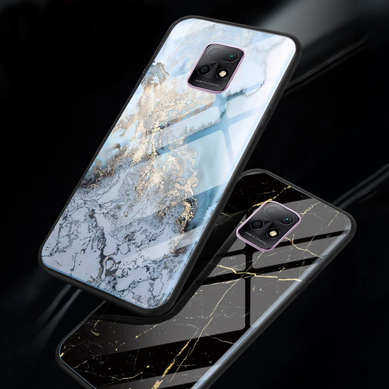 3D Marble Tempered Glass Case For XiaoMi Redmi S2 7 7A 8A 10X Luxury Full Protective Cover Fundas Coque For Redmi K20 K30 Pro 