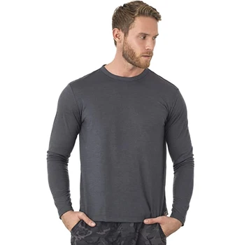 100% Lana Merino T Shirt Da Uomo Lana Merino Biancheria Intima Termica Strato Base Da Uomo Camicia di Lana Merino 240g Traspirante Anti-Odore 1