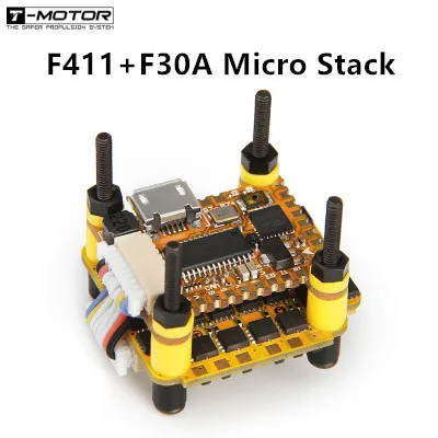 T-Motor F411 Контроллер полета F30A ESC MICRO STACK 6S 4IN 1 32 бит для радиоуправляемых дронов FPV