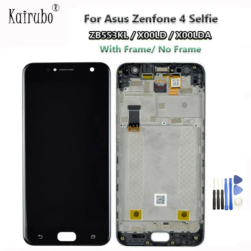 

5.5'' New For Asus Zenfone 4 Selfie ZB553KL X00LD X00LDA Full LCD DIsplay + Touch Screen Digitizer With Frame Assembly AAA Grade