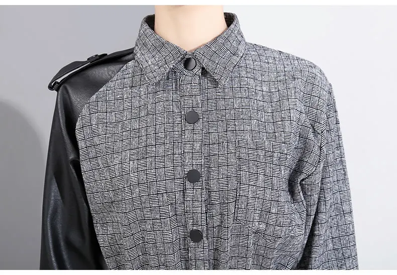 XITAO Плиссированное асимметричное платье, одна грудь бандаж, лоскутное, элегантное, маленькое, свежее, отложной воротник, миноритарное платье DMY1747