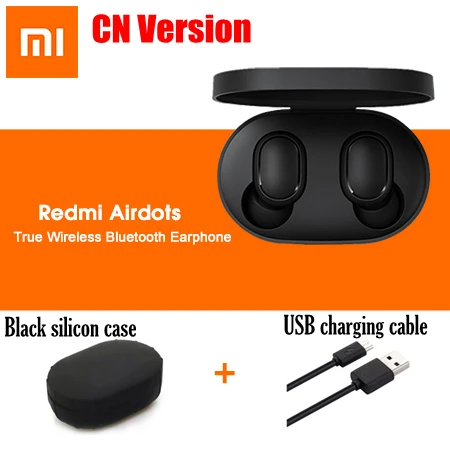 CN sets 1 Xiao mi Red mi Airdots беспроводные bluetooth-наушники mi Airdots глобальная версия беспроводных наушников DSP наушники с шумоподавлением и mi c - Цвет: CN sets 1