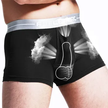 

Sexy Underwear Men Cotton Boxer Panties Breathe Underwear Bullet Separation Scrotum Physiological Underpants Gay Cueca Masculina