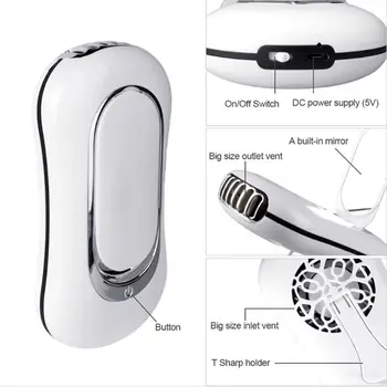 

Portable USB Mini Fan Eye Lash Mascara Dryer Quick Drying Makeup Device Tools with Foldable Mirror Pocked Air Cooling Fans