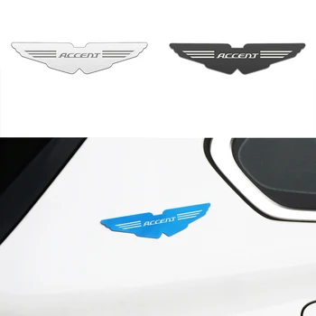 

New stainless steel car body decorative stickers emblem decoration decals for Hyundai accent Car styling Accessories
