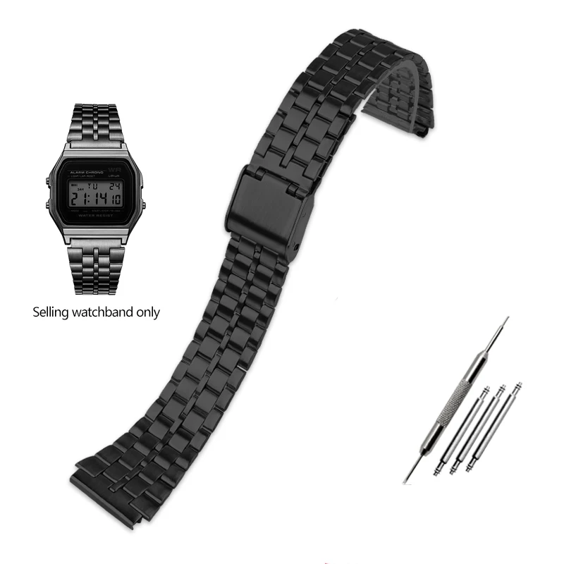 Orologio Casio Digitale Cinturino Acciaio E Quadrante Panna A168wa 8ayes - Foto 8