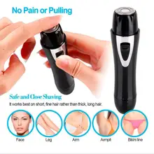 Электрическая бритва леди эпилятор для волос зажим для носа Hairbrow бровей Ножи Многофункциональный 4-в-1 комплект