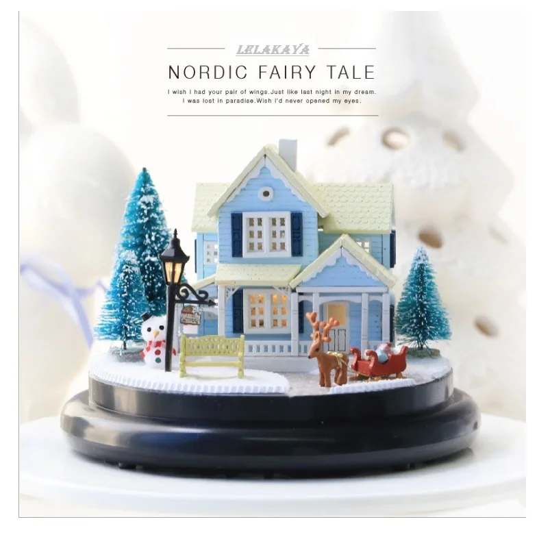 Nordic Fairy Tale Glass Ball DIY 3D Dollhouse