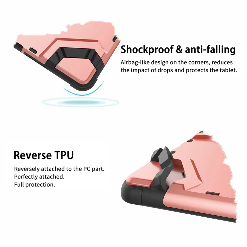 Противоударный Броня ТПУ + PC Портативный ремешок Подставка для планшета чехол для huawei MediaPad M6 8,4 дюймов 2019 защитный чехол