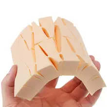 24 шт., основа для макияжа, треугольная губка, макияж для лица, косметическая пудра, гладкая косметическая губка, инструменты для красоты