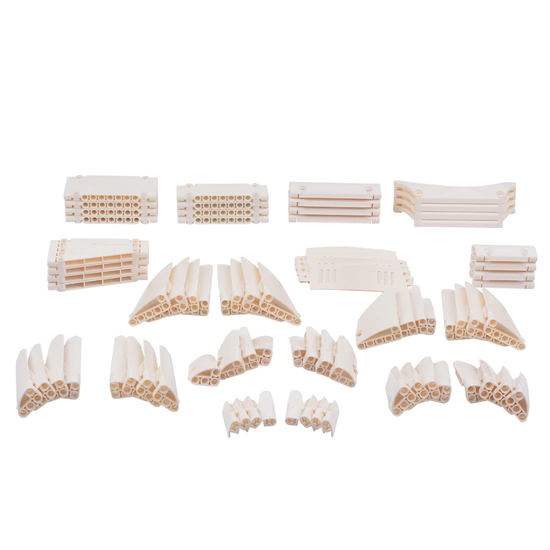 

DIY Educational Technic Parts Panel Parts for Standard /MOC Building Block Brands - White