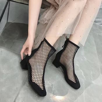 

sandals shoes women sandalia roman sandal boots women's hollow ankle boots mesh female sport outdoor sandals sneakers