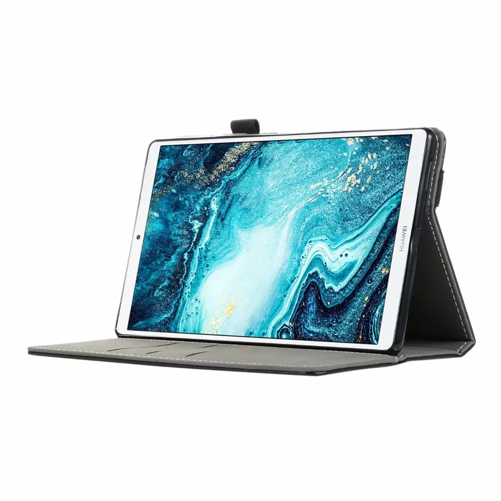 Премиум Смарт ПУ; кожа; силикон чехол для huawei MediaPad M6 8,4 дюймов планшет Funda Capa TUP Чехол+ пленка для экрана+ ручка