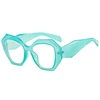 Polygon Leopard Reading Glasses Women Anti Radiation Blue Light Blocking Lens Readers Eyeglasses For Sight 0 to +6.0 Presbyopia 5