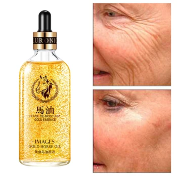 

Horse Oil Serum 24k Gold Korea Face 100ML Anti Aging Vitaminis Moisturizer Collagen Anti-Wrinkle Skin Care Shrink Pore Essence M