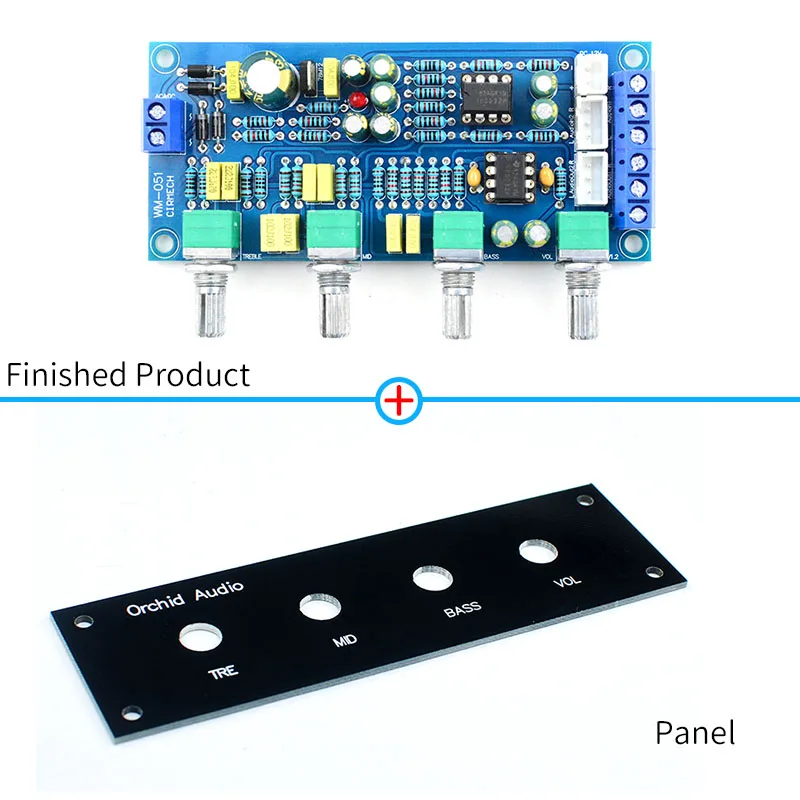ASHATA Preaplificatore HiFi Preaplificatore a 2 canali Kit Scheda di