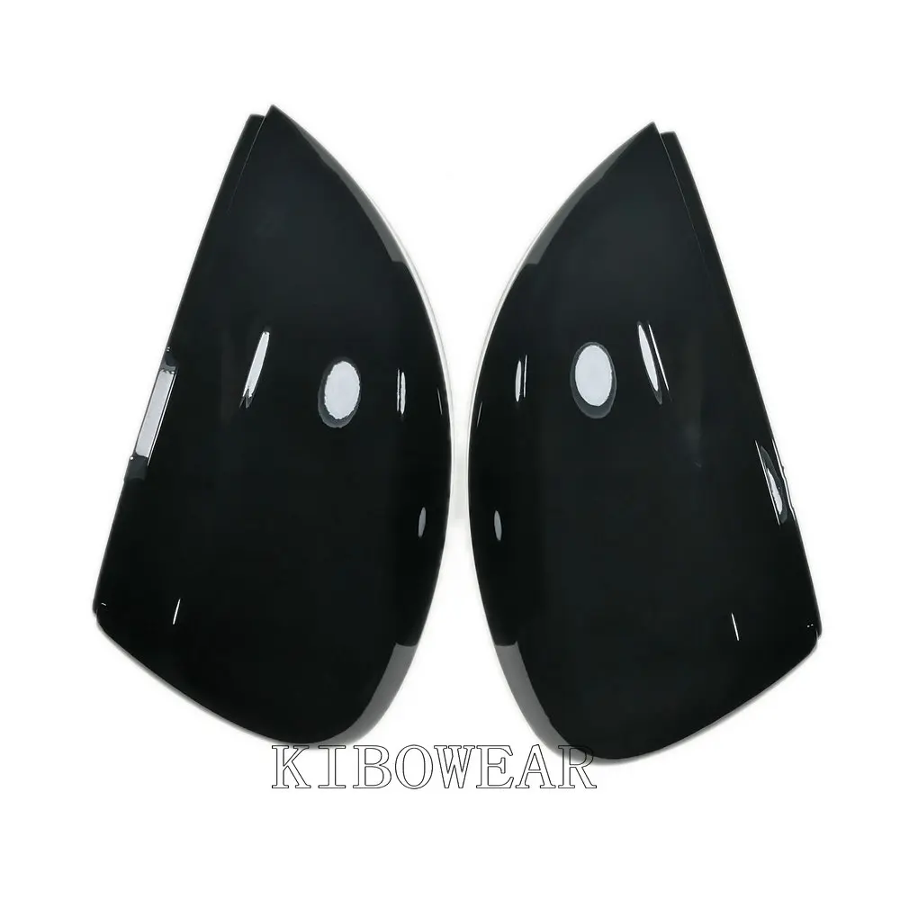 Coppia di calotte per specchietti retrovisori laterali per VW Tiguan Allspace L MK2 2017 2018 sostituzione 2019 2020 (nero perla lucido)_voghion.com