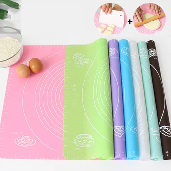 

Silicone Board for Kitchen Baking Mat Sheet Cupcake Dessert Rolling Kneading Mat Kitchen Cooking Tools Pastry Boards Non-Stick