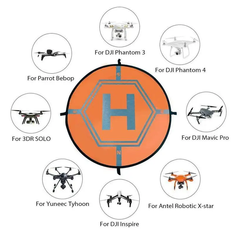 Посадочная площадка вертолетная Складная для Dji Phantom 4 3 Mavic Pro Drone Rc Quad Copter