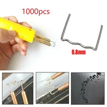 

Repair 0.8mm Pre-cut Flat Staples Silver Stainless Steel Standard Welder