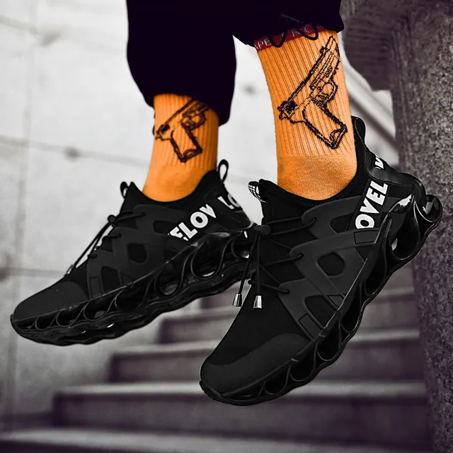 US $18.21 Mens comfortable mesh mens shoes shock absorbing sports shoes casual mens shoes breathable train