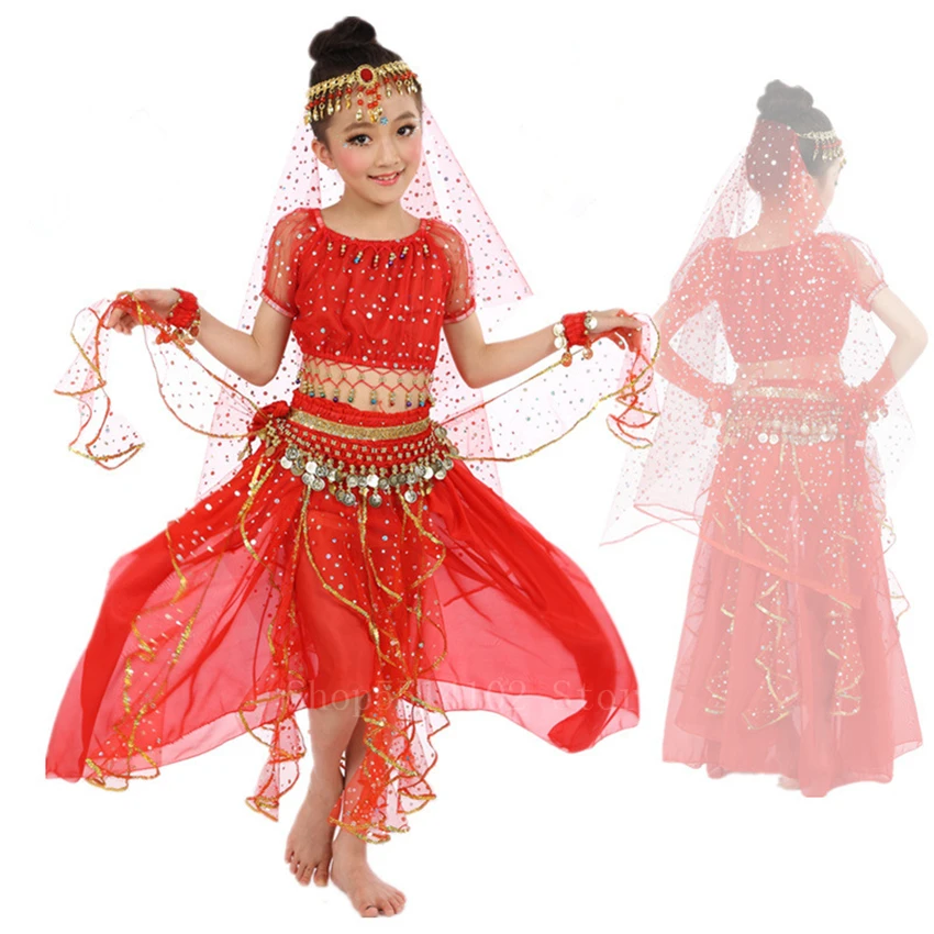 6 цветов новый индийский живот искусственное исполнение для детей девочек