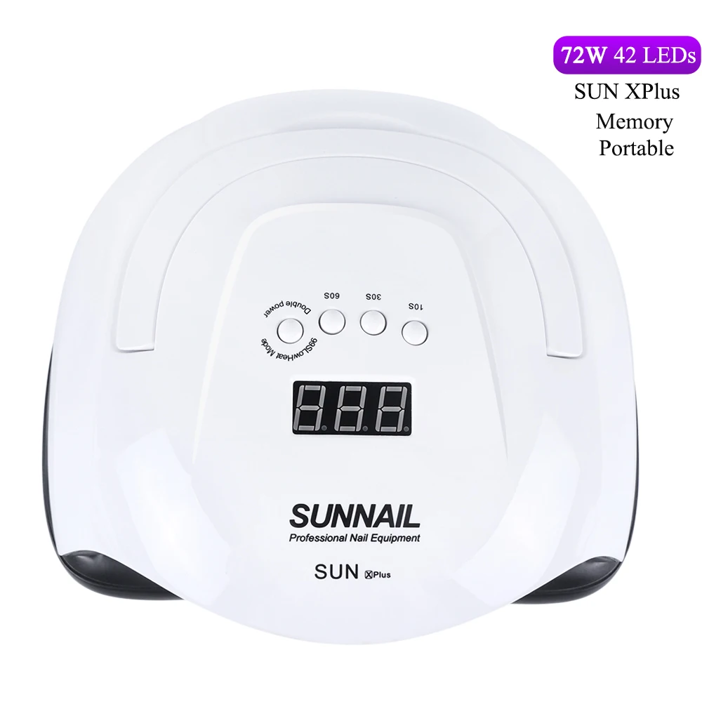 SUN XPlus 42 W/30/24 Вт Сушилка для ногтей Светодиодный УФ-лампа для маникюра Полимеризации Гель-лак Смарт ЖК-дисплей дисплей солнца светильник Профессиональный гвоздь лампа Инструмент солнце X9Plus - Цвет: SUN XPlus