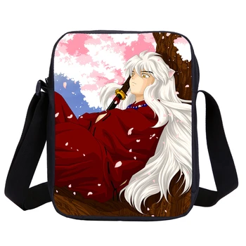 

Small Messenger Bags For Boys Girls Cartoon Anime Inuyasha 3D Printing Crossbody Bags Kids Sling Bags Shoulder Bag Sac A Main