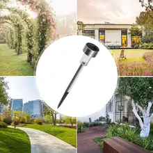 1 шт./12 шт. из нержавеющей стали Солнечный СВЕТОДИОДНЫЙ светильник для газона IP44 уровень открытый сад дорожка пейзаж лампа