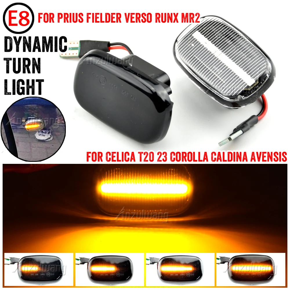 Indicatore Di Direzione Dinamico A Led 2Pc Per Toyota Corolla E10 11 12 Celica T20 T23 Carina T19 Mr 2 W20 30 Starlet Ep90 91