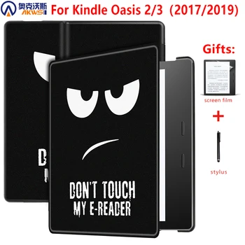 

Fashion Printed Case for 2019/ 2017Amazon Kindle Oasis 2/3 Folding Stand for Kindle Oasis 7.0 Protective Cover+screen Protector