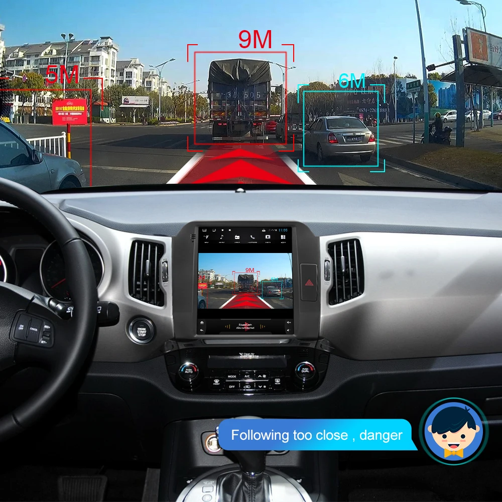 Isudar H53 Vertical 1 Din Android Auto Radio For Kia/Sportage 2010-2016 GPS Car Multimedia RAM 4G ROM 64GB DSP Octa Core USB DVR
