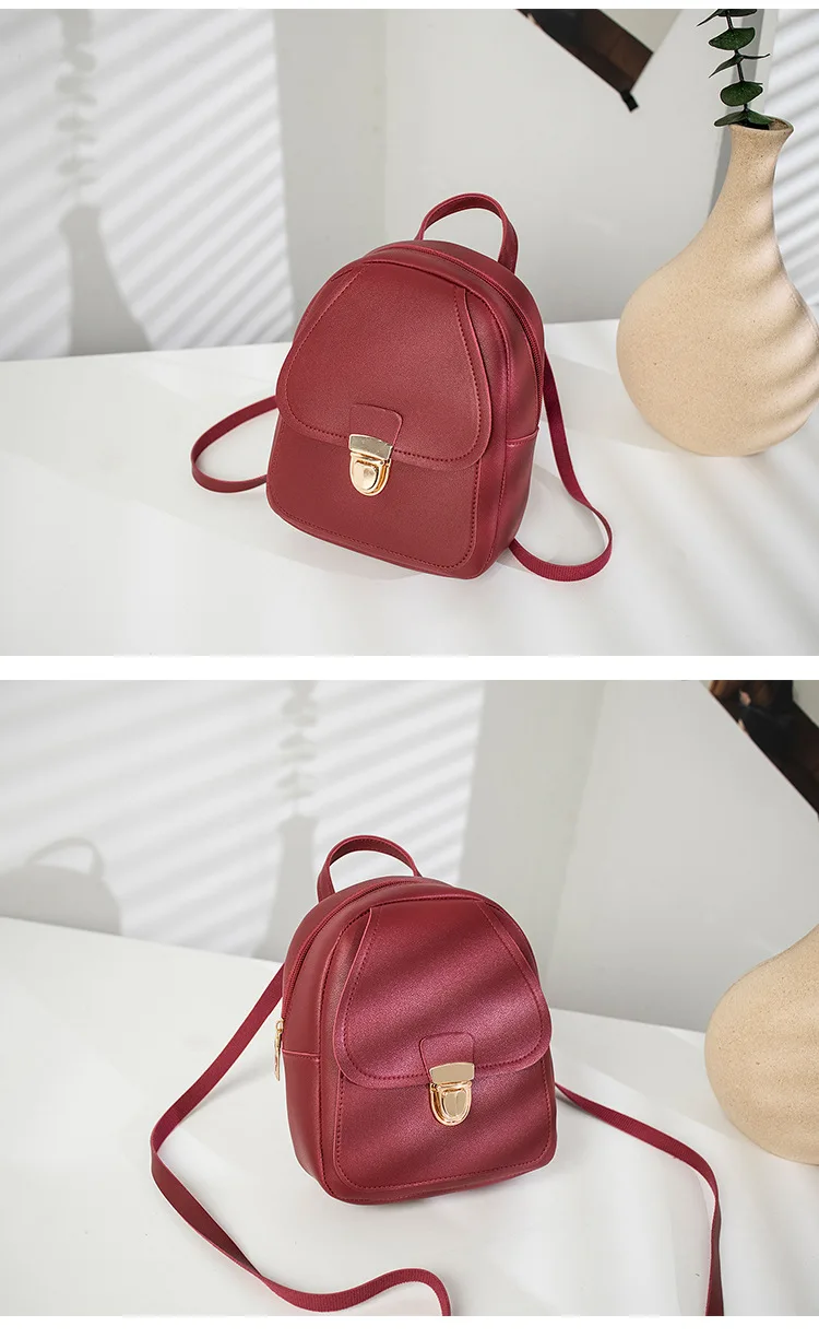 2019 новая стильная женская сумка на плечо в Корейском стиле на весну и лето, Универсальный двойной рюкзак на плечо Mini Small Ba