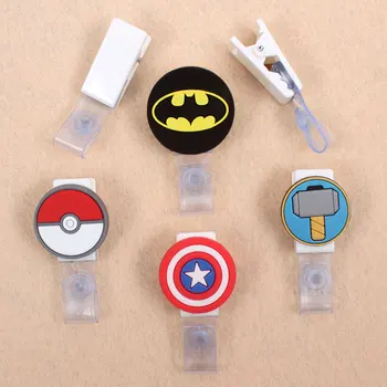 

Cartoon Round Spider Captain Badge Holder Plastic Clip Of Work Cover Badge Reel Nurse Exhibition Enfermera ID Name Card For boys