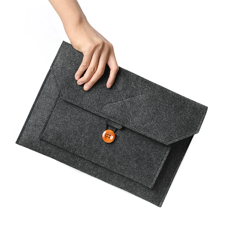 Estojo Portátil de Feltro para Notebook Capa Ultraleve de Bolso para Notebooks e Tablets Apple Macbook Asus 11.6 13 14 15 Polegadas - Imagem 5