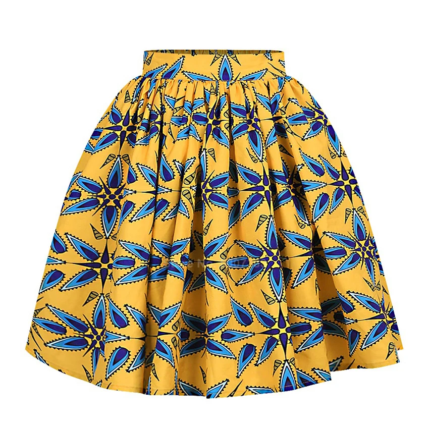 Skirt 2 В африканском стиле; модные женские туфли в африканском стиле с цифровой печатью Повседневное костюм Кринолиновая юбка в африканском стиле фут элегантная женская обувь этнические, праздничные платья - Цвет: Skirt 2