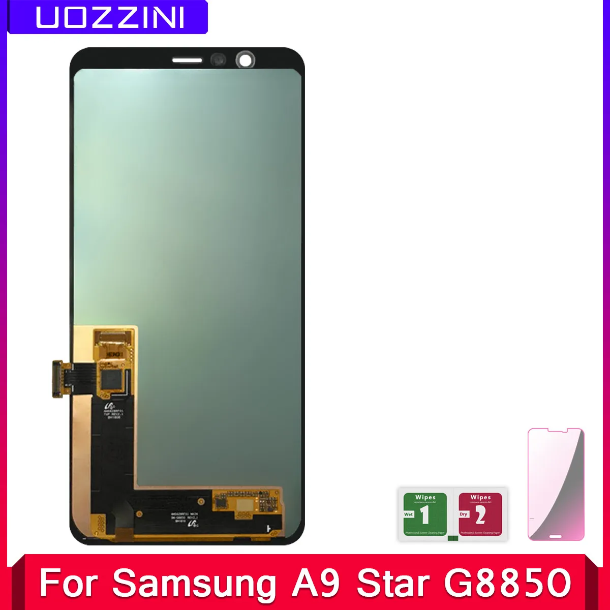 

2 Pcs Super AMOLED G8850 LCD For SAMSUNG GALAXY A9 Star G8850 LCD Display Touch Screen Tested Digitizer Assembly