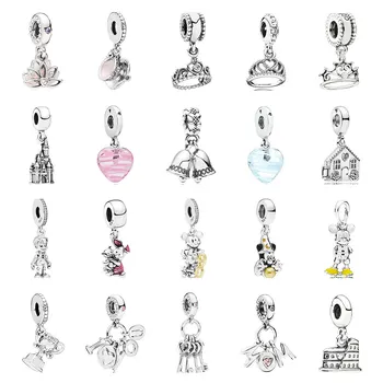 

PDB DZ 11 Romantic Woman 925 Silver Pendant Princess Crown Teacup Wire Limited Edition 90th Anniversary Charm Pendant