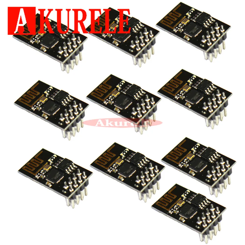 

10pcs Upgraded version ESP-01 ESP8266 serial WIFI wireless module wireless transceiver ESP01 ESP8266-01