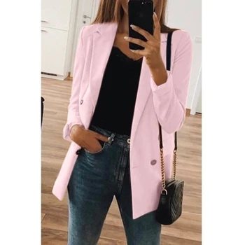 

Women Autumn Coat Long Sleeve Turn-Down Collar Elegant Overcoats Loose Plus Size Outwear Jacket Oversize Outwear Jackets