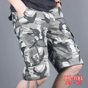 

Elastic Waist Camouflage Shorts Men Camo Bermuda Male Short Trousers Cotton Cargo Shorts Homme Summer Men Shorts Casual