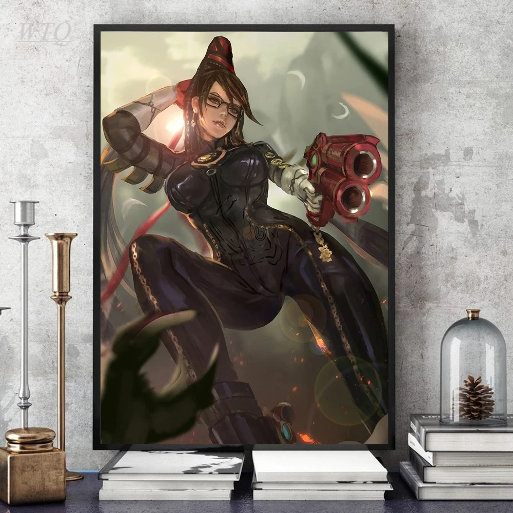 Аниме плакаты Shogun Bayonetta Картина на холсте Настенный декор Настенная картина